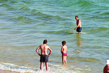 Sérgio Conceição aproveita último dia de férias em praia do Algarve