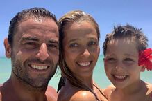 Mafalda Teixeira esteve em Punta Cana com o namorado Kapinha, e o filho, Gabriel.