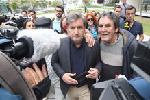 Bruno de Carvalho na chegada ao tribunal