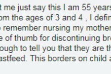 Crítica de um utilizador do Facebook na publicação da comediante Riona O'Connor