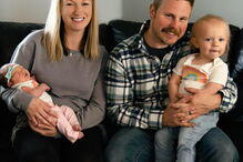 Ashley, o marido e os dois filhos