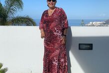 Dolores Aveiro antes da mudança de visual