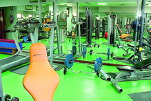 O ginásio do hotel vai acolher diariamente João félix e os companheiros do Atlético de Madrid