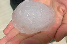 Tempestade de granizo em Itália