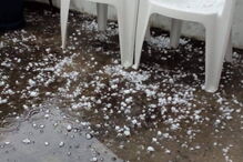 Queda de granizo em Trás-os-Montes