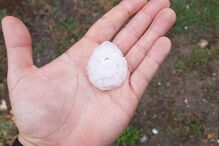 Queda de granizo em Trás-os-Montes