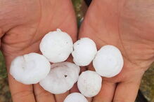 Queda de granizo em Trás-os-Montes