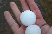 Queda de granizo em Trás-os-Montes