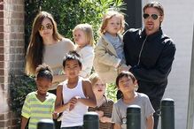 Angelina Jolie, Brad Pitt e os filhos