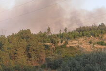 Sete meios aéreos e mais de 200 bombeiros combatem incêndio em Viseu