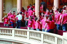 CGTP protestou nas galerias da Assembleia da República