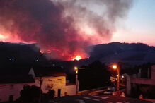 Incêndio na aldeia de Amêndoa, no concelho de Mação