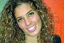 Daniela Pinto ficou ferida com estilhaços dos vidros