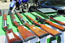 Armas que foram apreendidas 