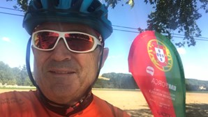Filipe Gaivão cumpre meta diária de bicicleta: "Hoje prometia ser um dia difícil"