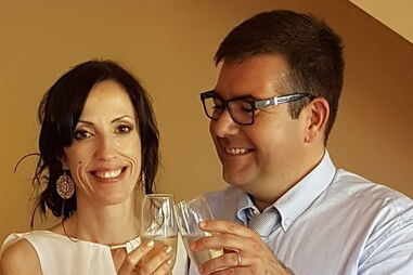 Vice-presidente da Câmara Municipal de Faro, Paulo Santos, e a mulher, Sandra Ramos