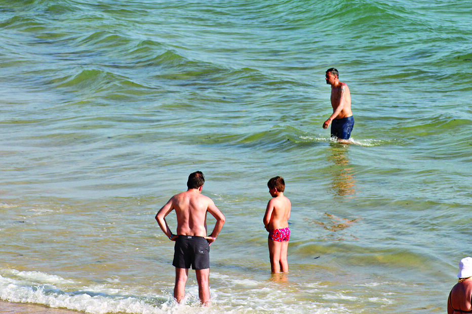 Sérgio Conceição aproveita último dia de férias em praia do Algarve
