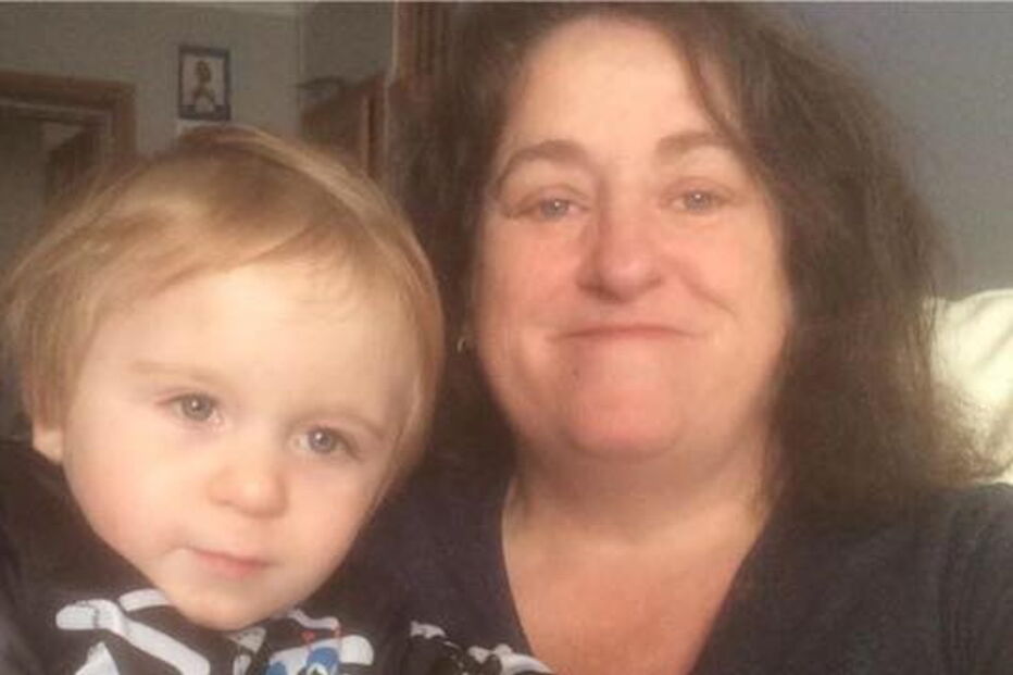 Dawn Pullen-Lee com o filho