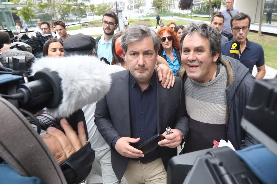 Bruno de Carvalho na chegada ao tribunal