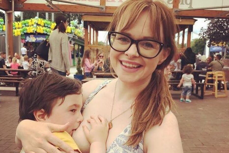 Riona O´Connor e o filho