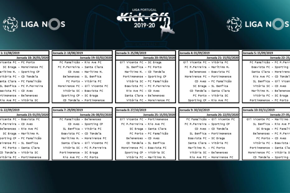 Calendário da Liga NOS 2019/2020