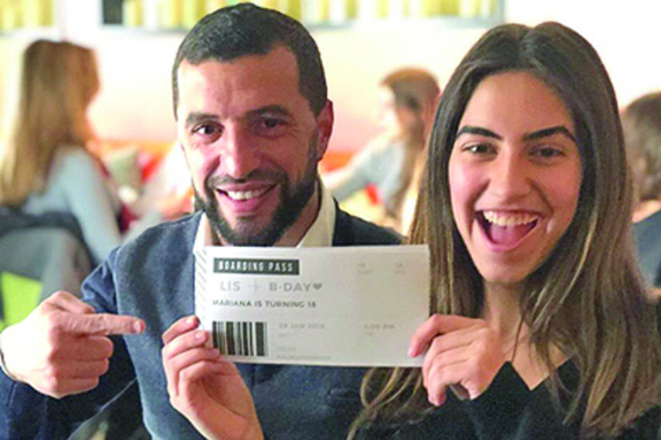 Mariana é filha de Simão Sabrosa