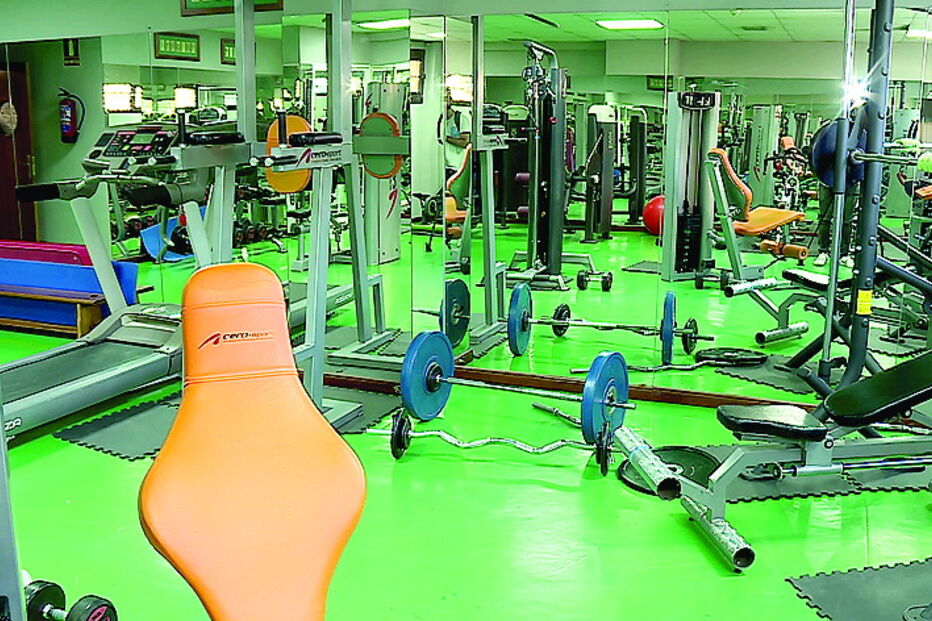 O ginásio do hotel vai acolher diariamente João félix e os companheiros do Atlético de Madrid