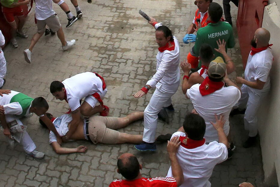 largada de touros em Espanha