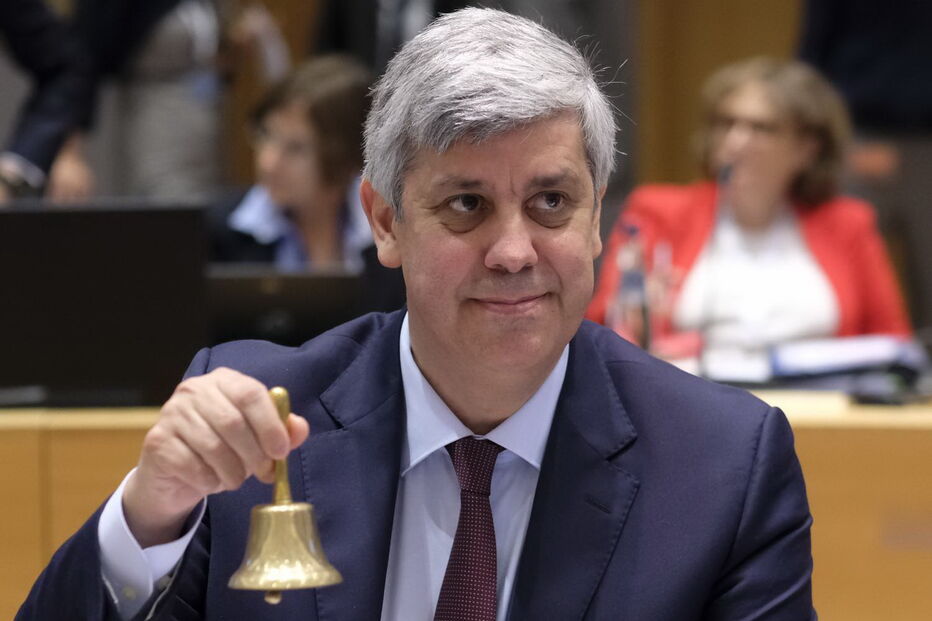 Mário Centeno em Bruxelas, na Bélgica