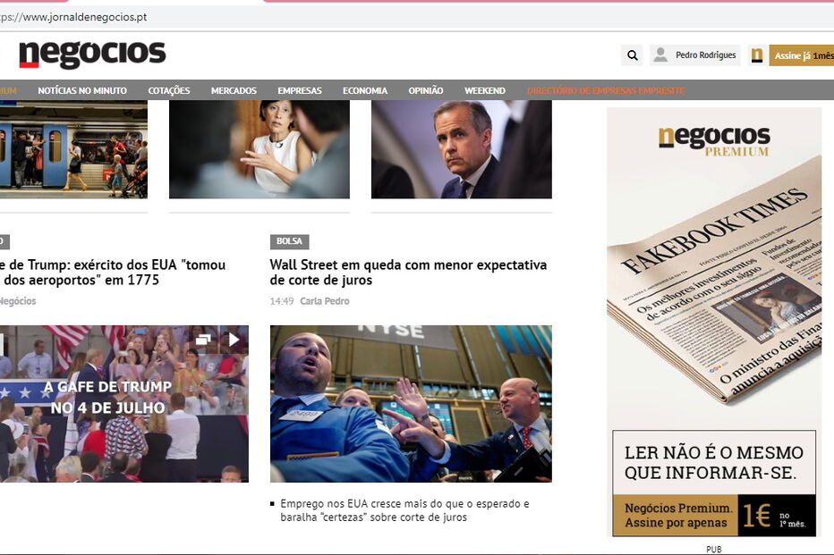 Negócios lança campanha: 