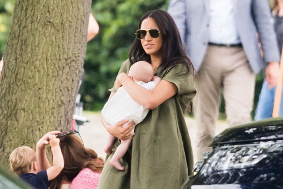 Meghan Markle com o bebé Archie