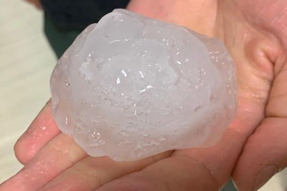 Tempestade de granizo em Itália