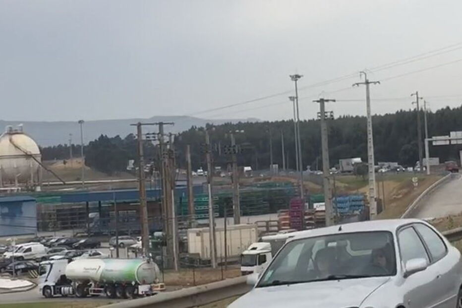 Marcha lenta no IC2 em protesto contra 