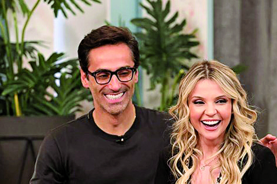 Jonas com a mulher, Melina Fernandes