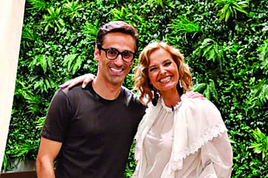 O ex-craque com Cristina Ferreira