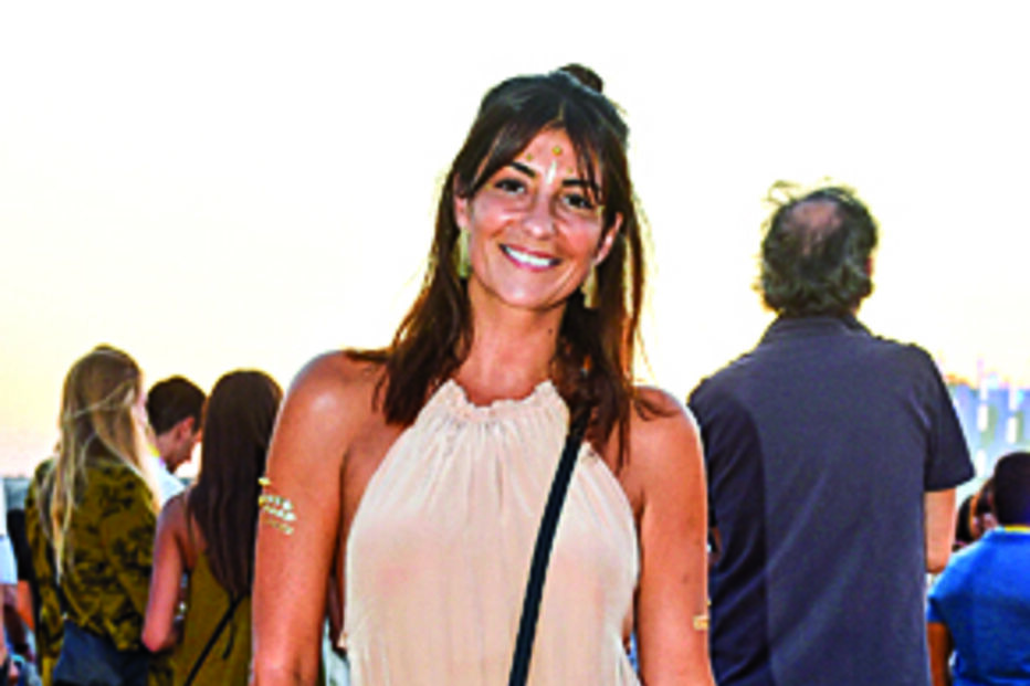 A atriz Isabel Figueira divertiu-se no evento 