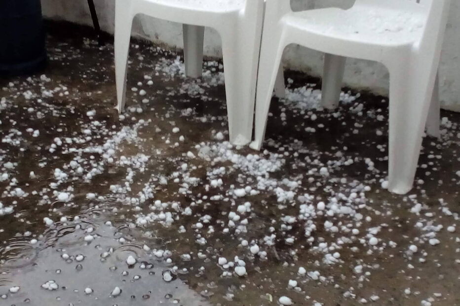 Queda de granizo em Trás-os-Montes
