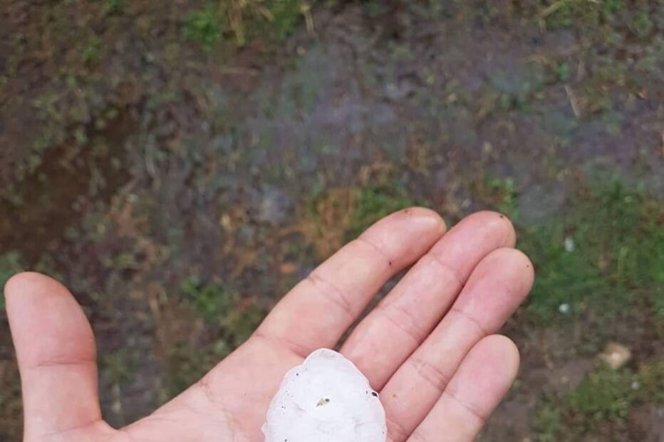 Queda de granizo em Trás-os-Montes