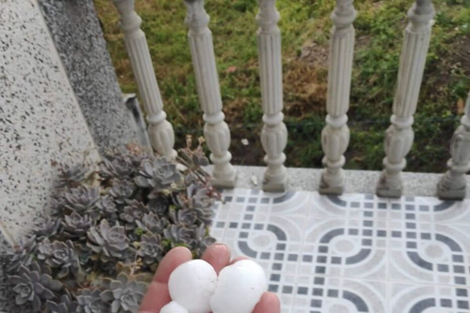 Queda de granizo em Trás-os-Montes