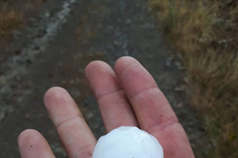 Queda de granizo em Trás-os-Montes