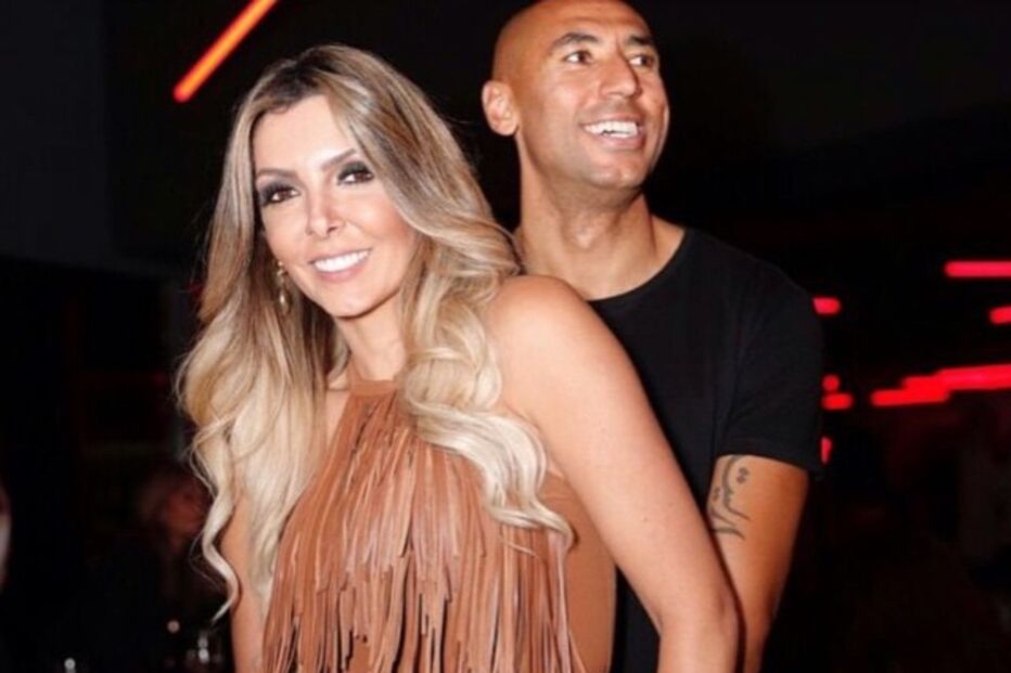 Luisão com a mulher, Brenda Mattar