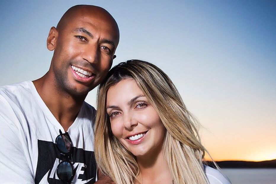 Luisão com a mulher, Brenda Mattar