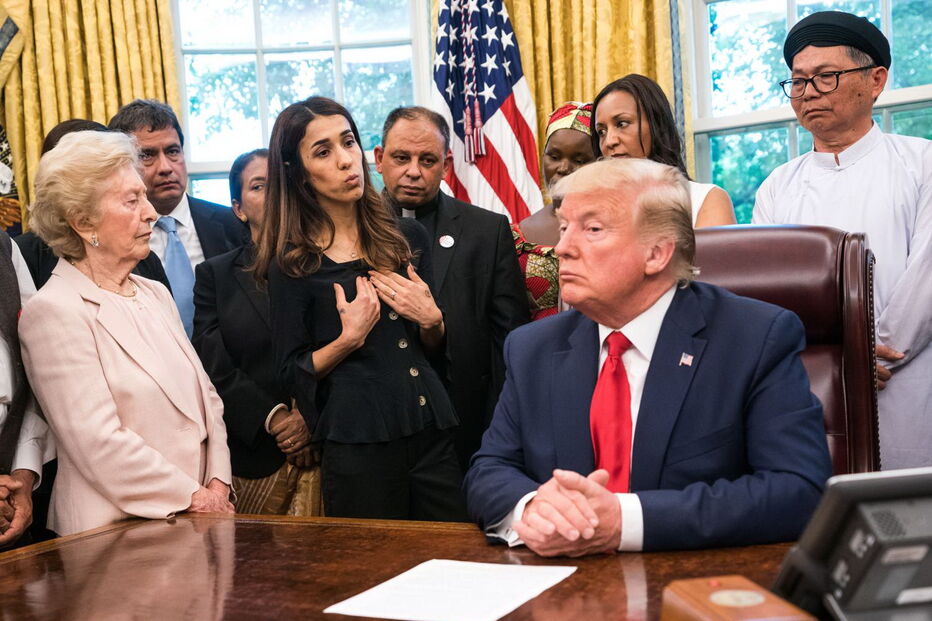 Trump e Nadia Murad