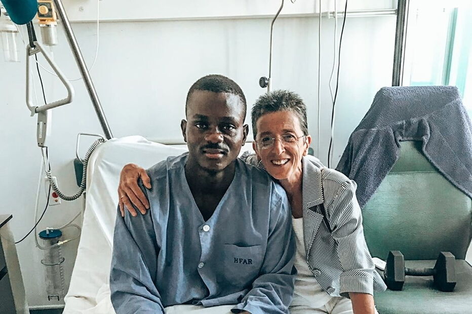 Rosa Mota e Aliu Camará