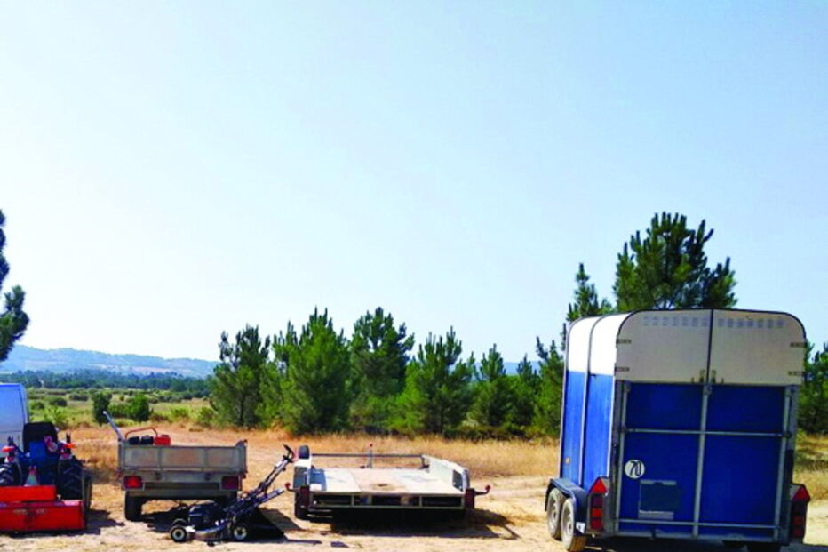 Material recuperado pela GNR 