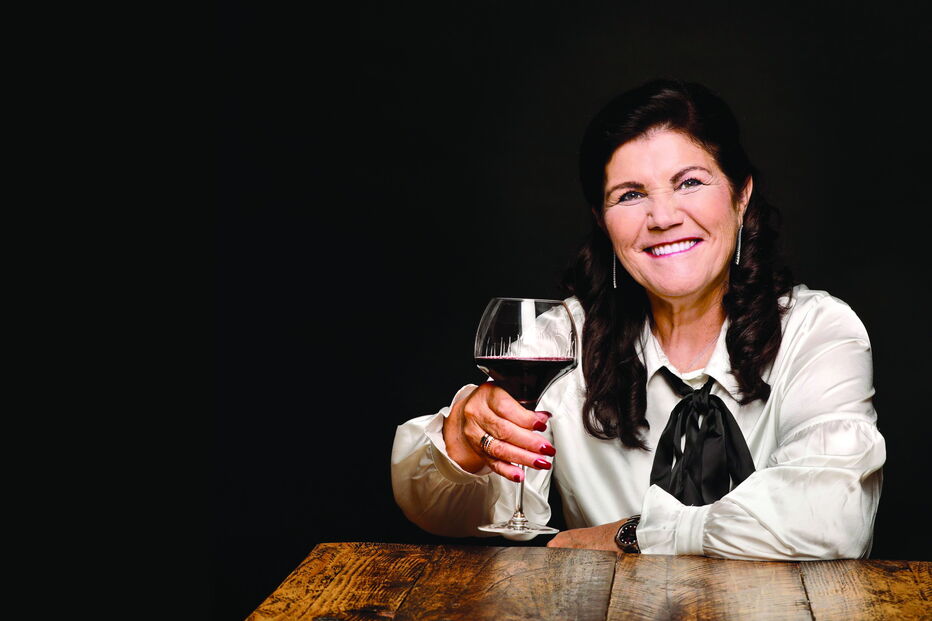 Dolores, de 64 anos, numa campanha para uma marca de vinhos