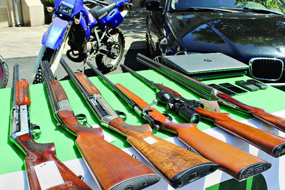 Armas que foram apreendidas 
