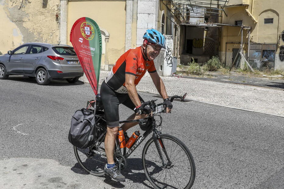 Filipe Gaivão pedalou 120km todos os dias de Bruxelas a Lisboa