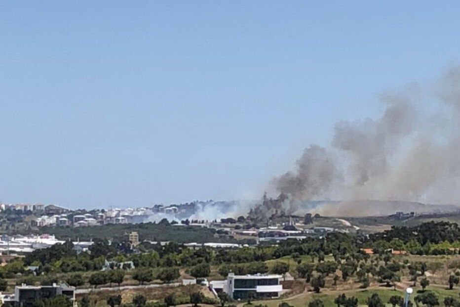 Chamas consomem zona de mato junto a depósito de combustível no Hospital Amadora-Sintra