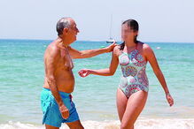 Marcelo bem-disposto com a neta 